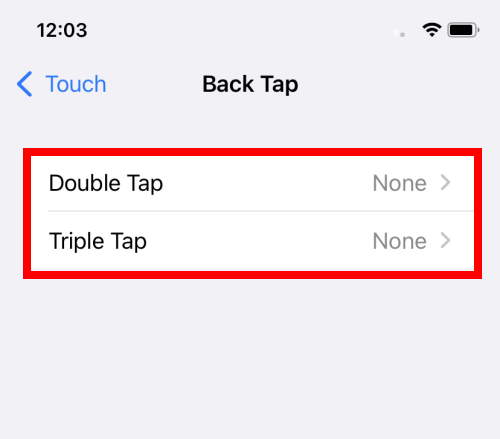 Tap either Double Tap or Triple Tap